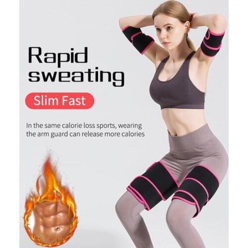 2020 New Design Neoprene Sweet Sweat Arm Shaper Sauna Effect Slimming Sheath Velcro Adjustment Tightening Arm Slimming Belts