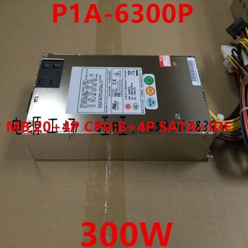 New Original PC PSU For Zippy Emacs Firewall IPC 1U 300W Power Supply P1A-6300P P1X-6250P P1X-6200P P1X-6300P