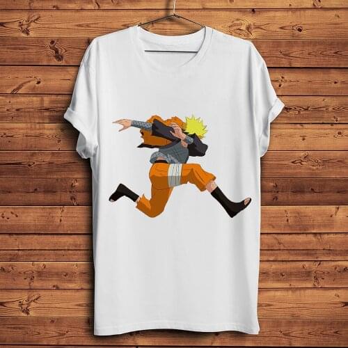 Japan anime dabbing Uzumaki Shinobi dab dance funny t shirt men summer new white casual homme cool manga t-shirt