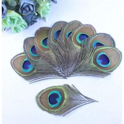 Wholesale!Free shipping,500pcs 8-12 cm feathers peacock eye decoration