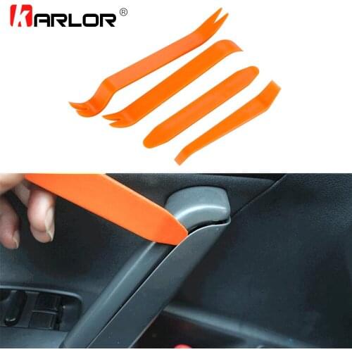 4pcs Portable Auto Car Radio Panel Door Clip Panel Trim Dash Audio Removal Installer Pry Kit Repair Tool Car-styling Accessories