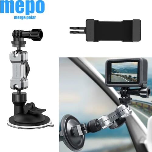 Mini Action Camera Car Suction Cup for GoPro Hero 9 8 7 5 Black SJCAM SJ8 Yi 4K H9r Go Pro Mount Window Glass Sucker Accessories