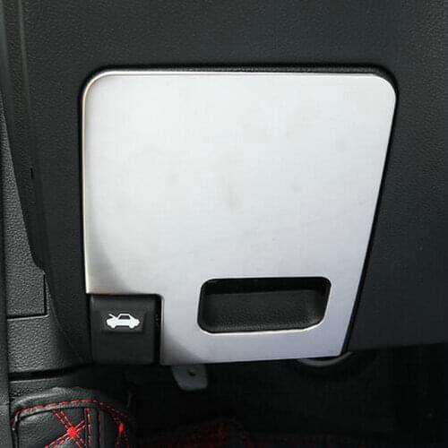 SBTMY Stainless steel decorative patch for the front panel of the main drivers storage box For KIA Sportage R 2018 2019