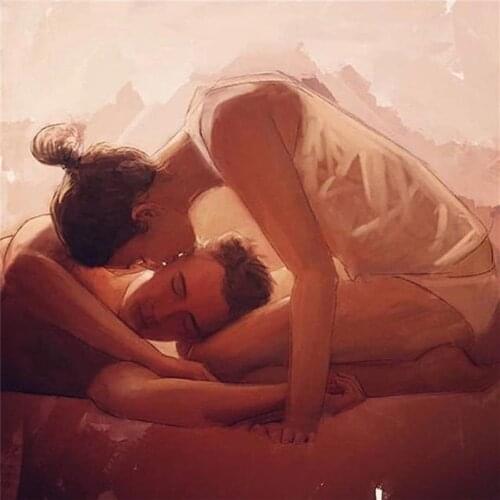 Happy couple 3D Rubik Round Diamond Painting Cross Stitch Mosaic Needlework Square Diamond Embroidery Sale Home Decoration