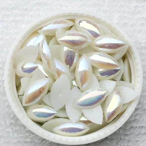 Ivory 160pcs/lot 6*12mm AB Resin Horses Wedding decoration Flat-back Scrapbook Crafts D439