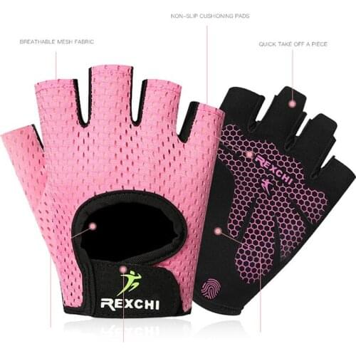 Half Finger Sport Training Gloves Non-slip Breathable Fitness Gloves Outdoor Cycling Gloves Indoor Sports Protective Gear