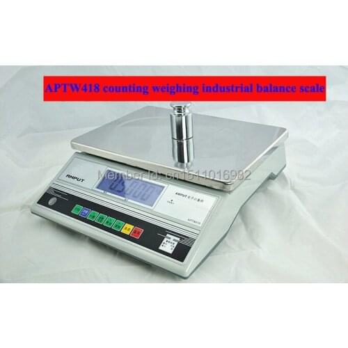 Precision 30kg x 1g APTW418 1g-30KG RS232 data Print industrial balance weighing counting scale food kitchen scale