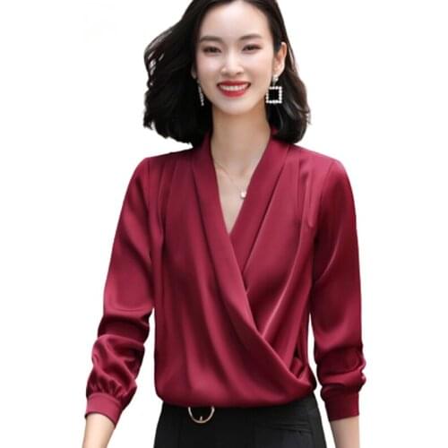 Атласные блузки UETEEY China At AliExpress