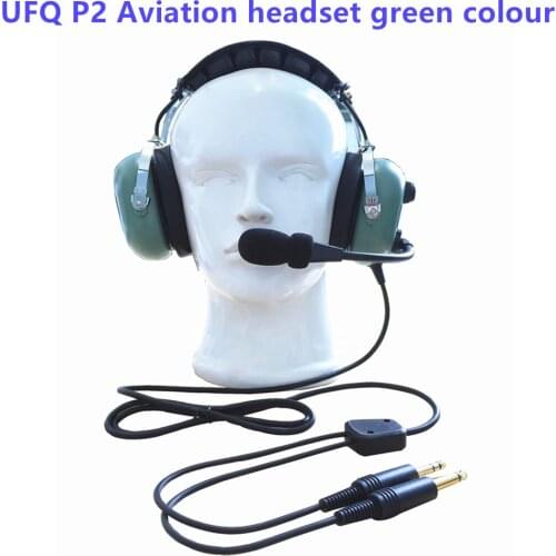 Aviation headset aviation headphones passive noise cancelling for pilot and passenger