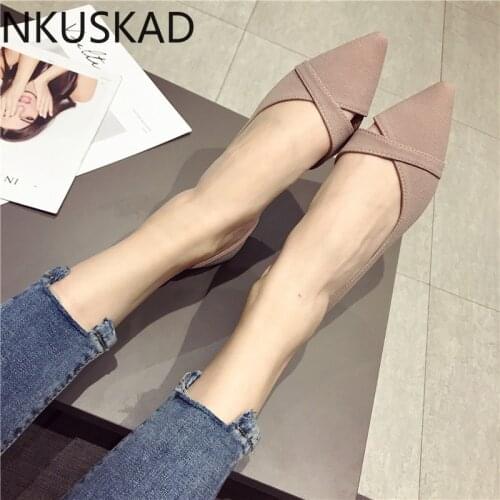 Ashion Casual Flat Shoes Woman New Summer Breathable Comfortable Soft-soled Shoes Pointed Toe Shallow Flat Women Shoes