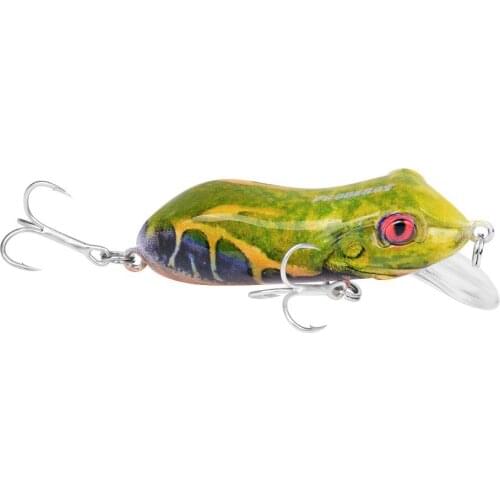 Fishing Lure Hard Bait 5.5cm 9.5g Frog Minnow Crankbait Jerkbait High Quality Simulation Topwater Freshwater Pencil