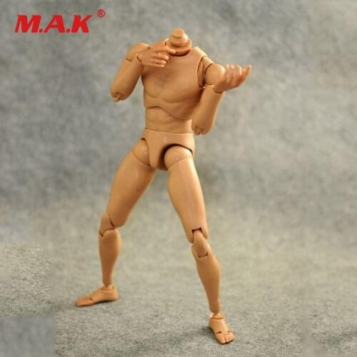 1/6 Scale Male Muscular Body Nude Body Action Figure Caucasian Soldier Story Model Accessory for 12" Dragon Action Figure Body