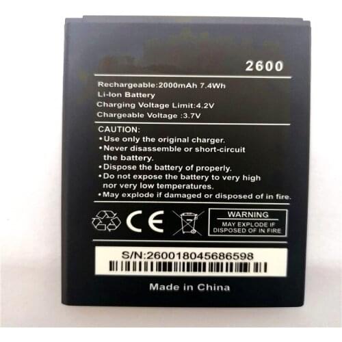 2500mAh Replacement 2600 cell phone Battery For WIKO 2600 Mobile Phone Batteries with phone stander