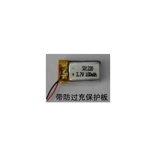 3.7V polymer lithium battery, 501120 100MAH small toy, blue tape recorder, small speaker Rechargeable Li-ion Cell