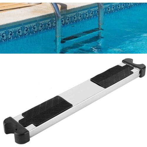 304 Stainless Steel Thickened Ladder Pedal with Non Slip Rubber Pad for Hot Spring Pool