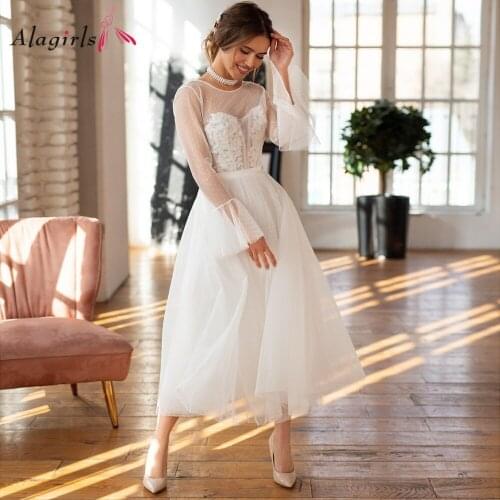 Женские платья ниже колена ALAGIRLS China At AliExpress