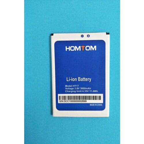 B-TAIHENG New HOMTOM HT17 Battery 3000mAh Back-up Battery for HOMTOM HT17 Pro Smart Phone High Quality Large Capacity