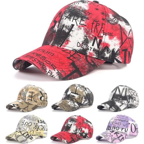 Snapback Baseball Cap Women Men Fashion Korean Style kpop Letter graffiti Print Cotton Hat Gorras Hombre Casquette Femme Hip Hop