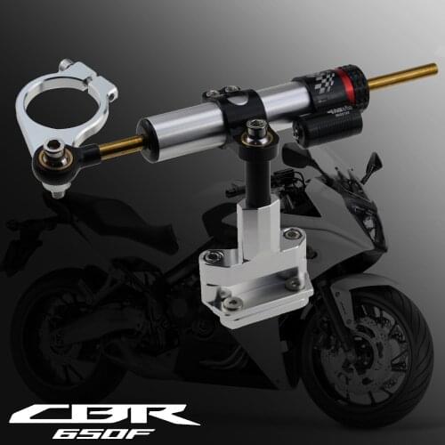 For HONDA CBR650F CBR 650F CBR650 F 2014 2015 2016 2017 2018 2019 Motorcycle CNC Adjustable Steering Damper Stabilizer Mounting