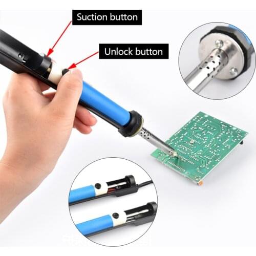110V/220V EU/US 40W Electric Dual-Use Desoldering Solder Sucker Soldering Suction Pump Tin Supplies- Vacuum Power Welding Tools