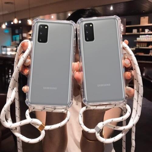 Mobile Phone Straps Case for iPhone 11 Pro Xs Max X S Xr 7 8 6 6s Plus Strap Cord Chain Lanyard Cover on iphone Xr 11pro Case