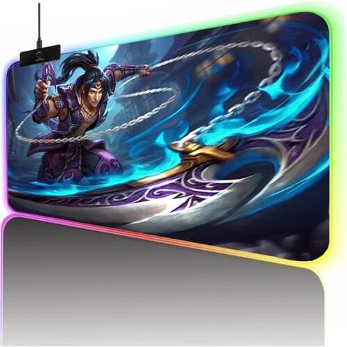 Rgb Mousepad Xxl Backlit Mat Smite Mause Pad Led Mouse Pads Anime Mouse Pad Gamer Computer Desk Pc Gamer Mice Keyboards Office