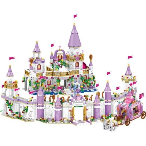Hot Friends Girl Princess Villa Windsor Castle City Building Blocks Kit Bricks Classic Movie Model Kids Toys For Children Gift