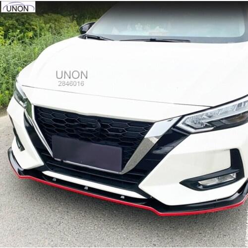 For Nissan Sylphy 2020 Modified Front Shovel Surrounded Front Lip Decoration Car Accessory