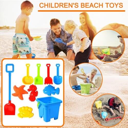 10 Piece Beach Toy Sand Set Sand Play Sandpit Toy Summer Outdoor Toy Children Sandglass Shovel Tool Gifts Beach Sand Toys L*5
