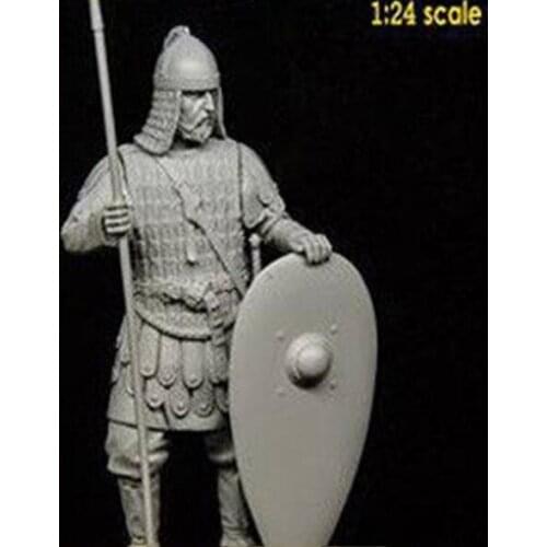 New Unassembled 1/24 75mm ancient WARRIOR stand with BASE Resin Figure Unpainted Model Kit