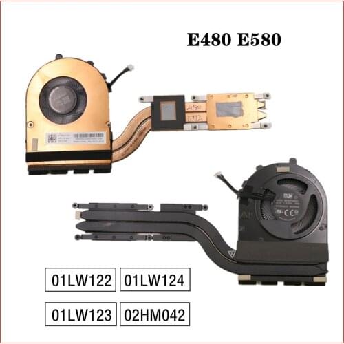 For Lenovo Thinkpad E480 E580 SWG Discrete Graphics Heatsink CPU Thermal Cooler Cooling Fan FRU 01LW123 01LW122 01LW124