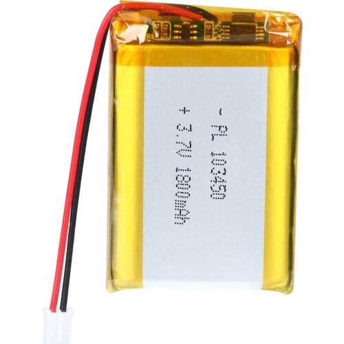 YDL 3.7V 1800mAh 103450 Rechargeable Lipo Battery with JST Connector