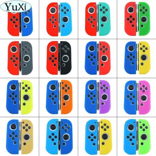 YuXi For Nintend Switch NS Joy Con Replacement Housing Shell Cover for NX JoyCons Controller Case Antislip Skin Case Protective