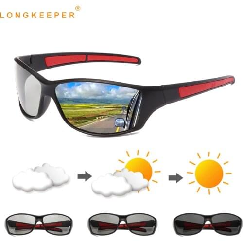 Photochromic Sunglasses Men Polarized Driving Glasses Male Change Color Sun Glasses Male Black Sport Driving Eyewear Okulary