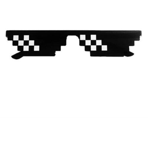 Mosaic Pixel Glasses Sunglasses For Men Women Practical Coded Sunglasses Birthday Gift Stage Performance Portable Glasses
