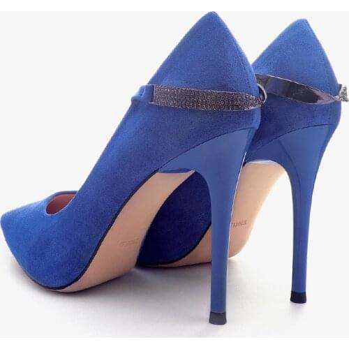 Spring Shoes Woman pumps 2019 High Heels Shoes Flock Pointed Toe Thin Heels Slip On Womens Party Shoes Nightclub Pump