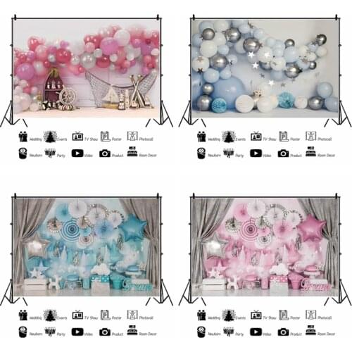 Yeele Baby Shower Backdrop Prop Interior Balloon Portrait Birthday Party Decor Vinyl Photocall Photography Bokeh For Photo Shoot