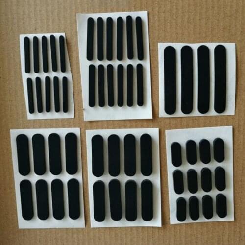 10PCS Chair Leg Silicone Rubber Plug Non-slip Table Foot oval Protector Pad 3M Self Adhesive