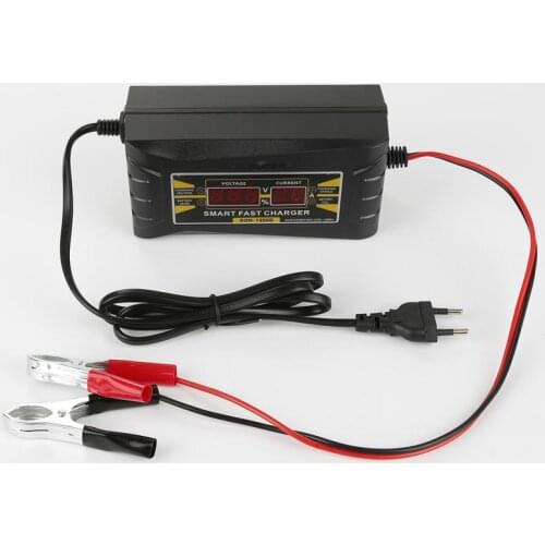 12V 6A Car Charger 110V-240V LED Intelligent Display Electric Car Lead - Acid Battery Charger US/EU Plug Smart Charger