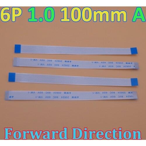 2pcs FFC FPC Flexible Cable for ACER 4741 4741G 5750 5750G Touchpad flex cable Length 10cm 1.0mm pitch 6 pin forward 100mm