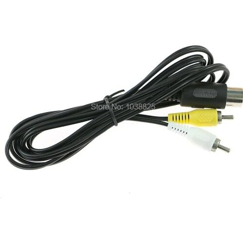 50pcs/lot For Sega Genesis 1 AV Cable Audio Video AV Cable Cord 6ft RCA Cable Connection Cord Mega Drive