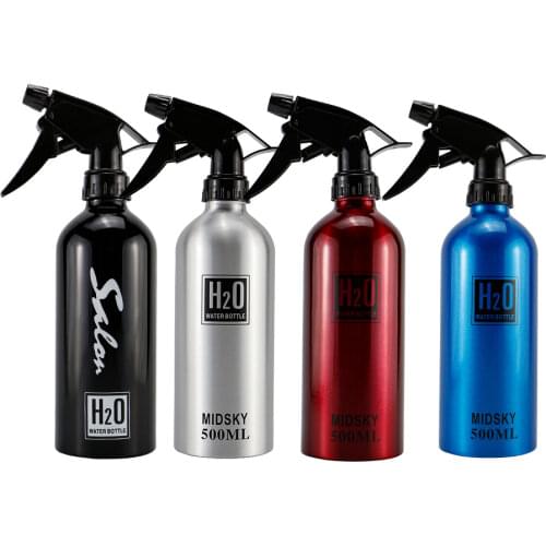 500ML High Capacity Aluminum Salon Continuous Mist Spray Bottle Hair Cutting Styling Tools Hairdressing Water Sprayer Care Tools