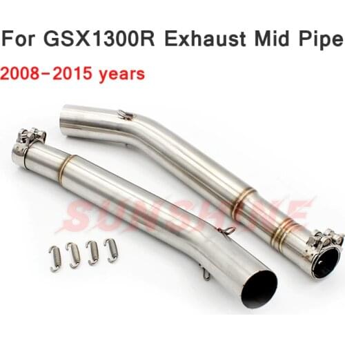 For Hayabusa GSX1300R GSX 1300R Exhaust Motorcycle Slip on Middle Link Racing Pipe Connector Tube Stainless Steel 2008-2015 Year