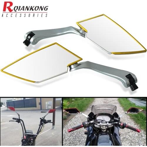 For Yamaha BWs 12inch Marcus Walz BWs/Slider Naked Unviersal ATV Cafe Racer Motorbike Rearview Mirror motocross mirrors 10mm 8mm