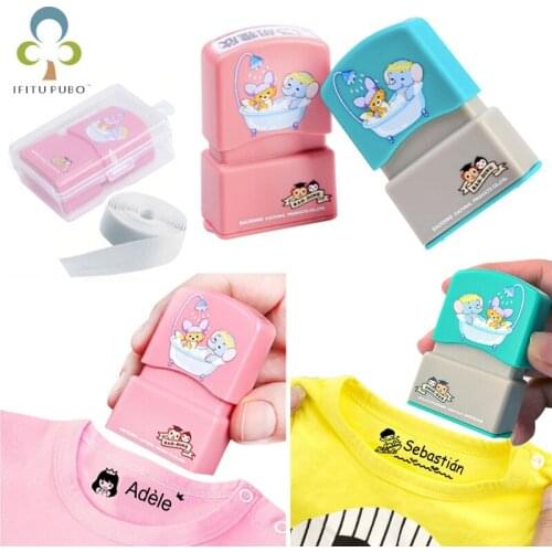 Custom-made Baby Name Stamp DIY for children Name Seal student clothes chapter Not Easy To Fade Security Name Stamp Sticker ZXH