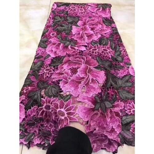 Beautiful flower lace fabric Nigerian lace fabric for party dress J-9429