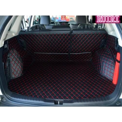 Best quality! Special car trunk mats for Honda CR-V 2016-2012 waterproof cargo line mats boot carpets for CRV 2014.Free shipping