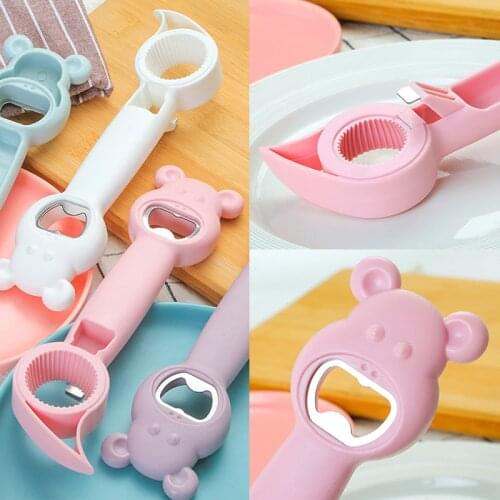 Bear bottle opener multi-purpose four-in-one beer opener cute multi-function cap opener bottle opener can opener artifact