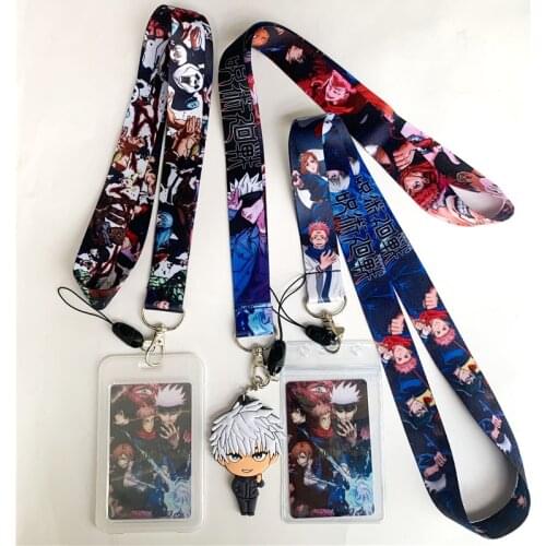 Cute Inumaki Toge Cartoon Lanyard for Keys USB ID Card Badge Holder Mobile Phone Straps Webbing Keychain Neck Straps Gifts