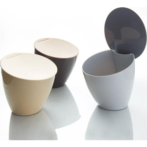 Mini Desktop Trash Can мусорное ведро With Cover Nordic Style INS Living Room Coffee Table Kitchen Snacks Lovely Storage Box